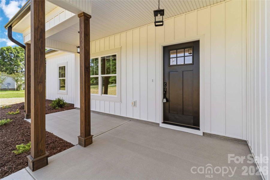 Exterior details and patio area of a home in , Clover (Image 3).