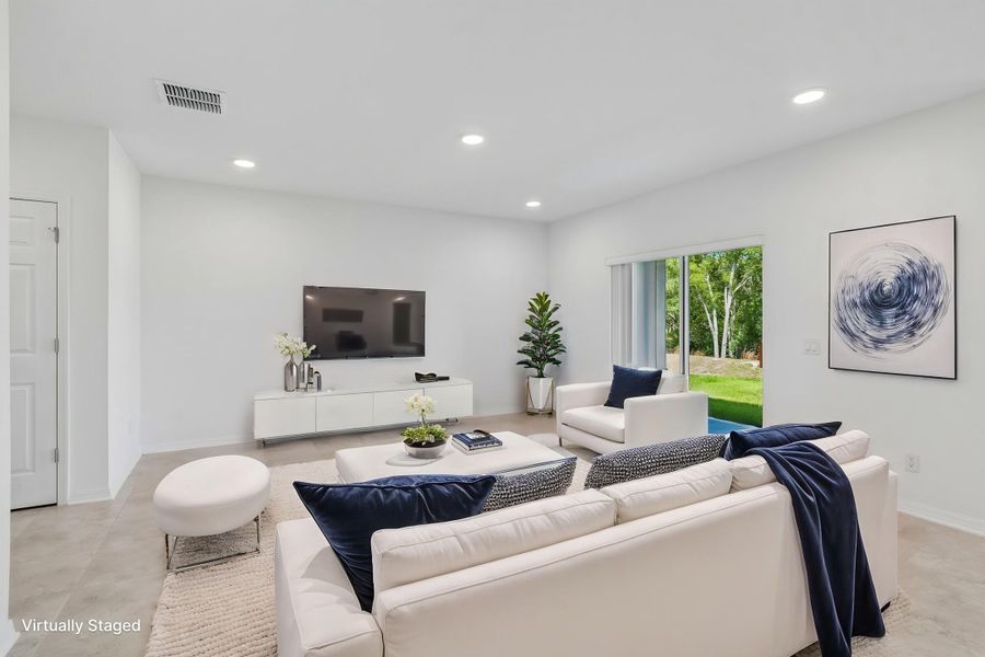 Family Room - Virtually Staged
