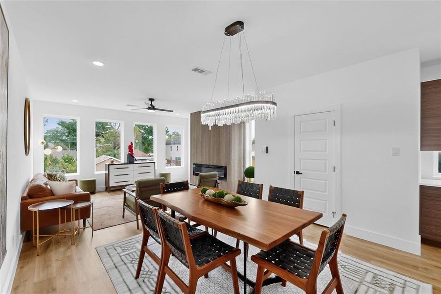 Furnished interior view inside a new home in , Dallas (Image 8). Furnished interior view inside a new home in , Dallas (Image 8).