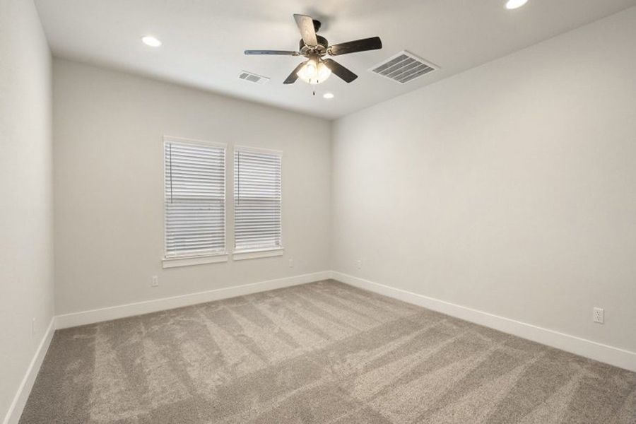 Representative unfurnished interior of a home built from the Greenbriar by Pacesetter Homes in Orchard Ridge, Liberty Hill (Image 28). Representative unfurnished interior of a home built from the Greenbriar by Pacesetter Homes in Orchard Ridge, Liberty Hill (Image 28).