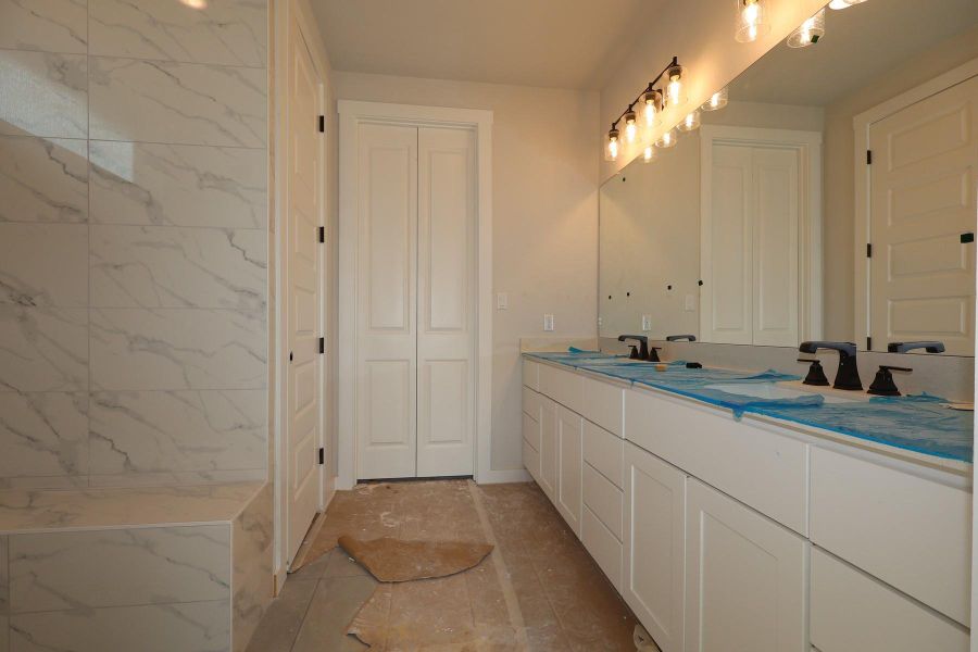 In-progress construction of a new home in Lagos Reserve, Manor, TX (Image 13).