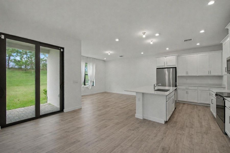 Virtually Staged Tile Flooring