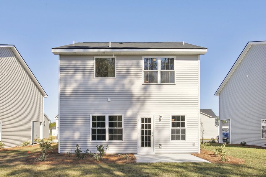 Representative exterior details of a home built from the The Terrell by RTS Homes in Lakeside at Fifteen West, Hinesville (Image 4).