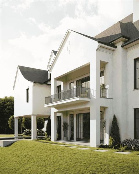 Exterior details and patio area of a home in , Atlanta (Image 26).