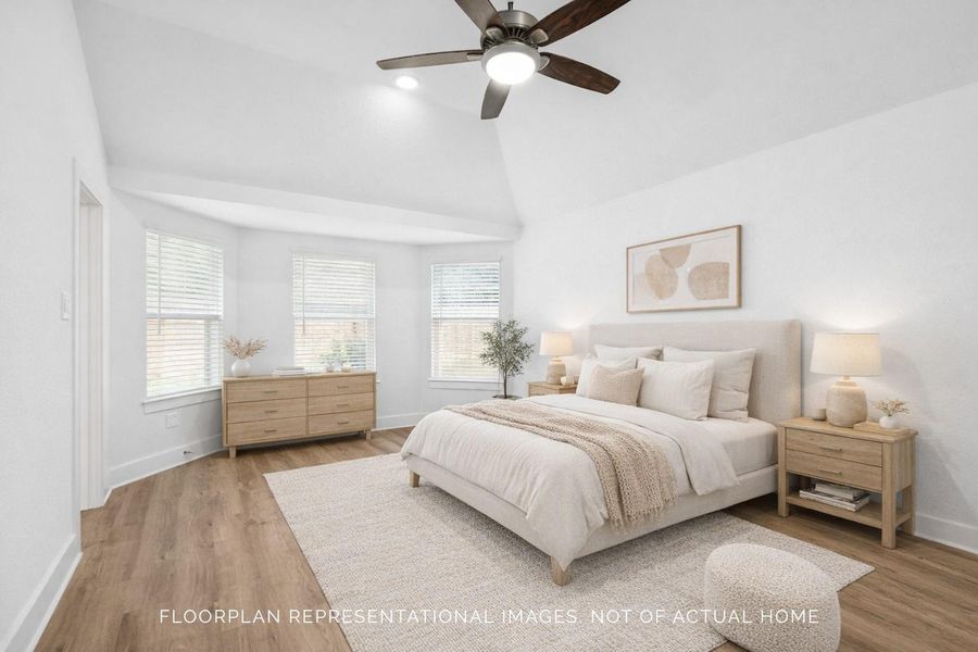 Furnished interior view inside a new home in Hallimore Ranch, Rosenberg (Image 8).