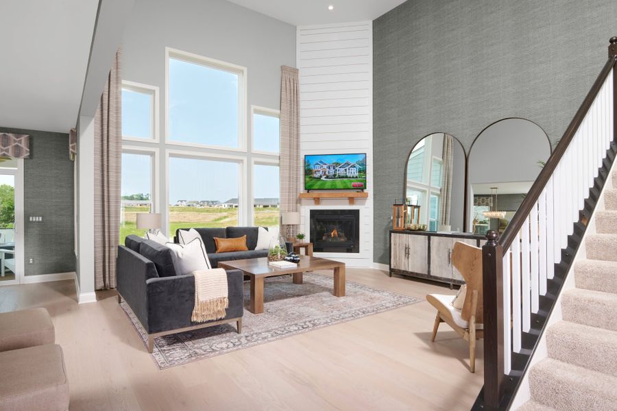 Representative furnished interior of a home built from the Clay by Fischer Homes in Veranda Manor, Canton (Image 37).
