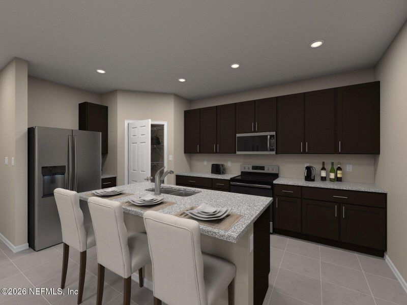 Furnished interior view inside a new home in Flagler Village - Signature Series, Palm Coast (Image 3).
