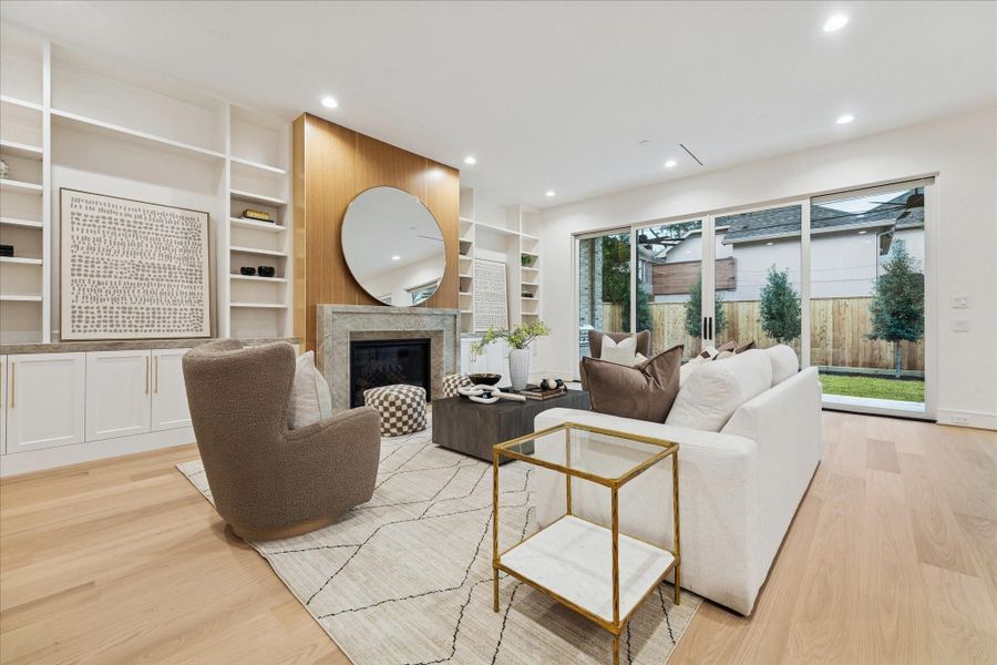 Furnished interior view inside a new home in , West University Place (Image 10).