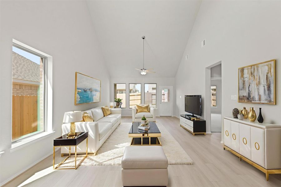 Furnished interior view inside a new home in The Trails, New Caney (Image 11). Furnished interior view inside a new home in The Trails, New Caney (Image 11).