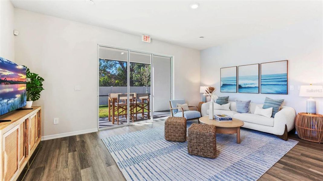 Furnished interior view inside a new home in Oasis at Longwood Run, Sarasota (Image 11).