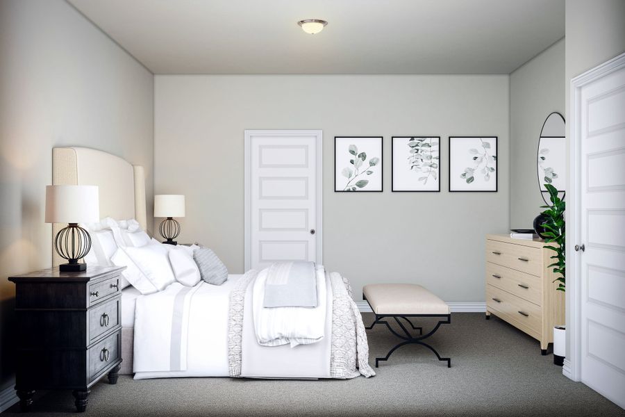 Representative furnished interior of a home built from the Blanco by Tri Pointe Homes in Mason Woods, Cypress (Image 13).