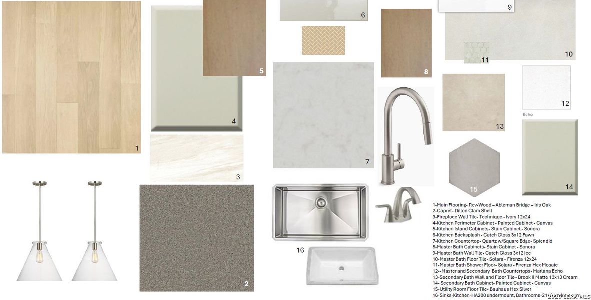 Sample of building materials used in homes in Stillwater Ranch, San Antonio (Image 5).