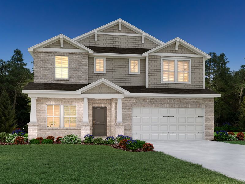 Representative exterior photo of a completed home built from the Johnson by Meritage Homes in Woodmont, Smyrna, TN (Image 11). Representative exterior photo of a completed home built from the Johnson by Meritage Homes in Woodmont, Smyrna, TN (Image 11).