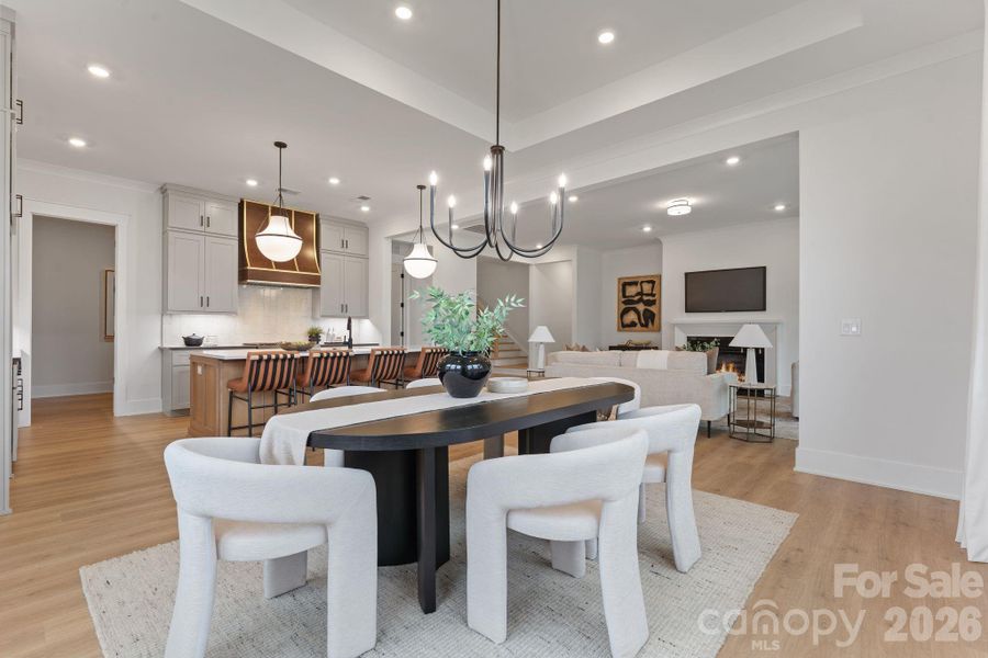 Furnished interior view inside a new home in Bluffs at Wesley Chapel, Waxhaw (Image 31).
