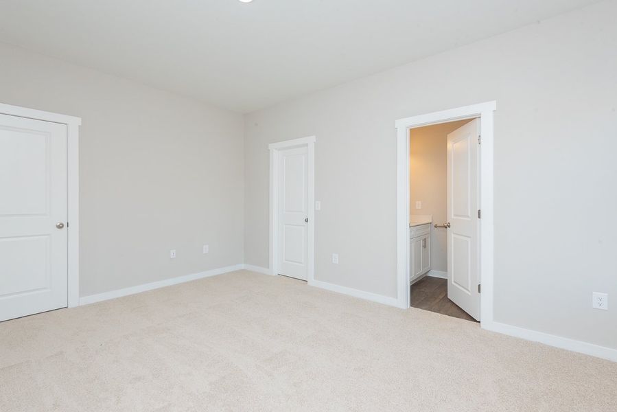 Representative unfurnished interior of a home built from the Dogwood by Foundation Home Builders LLC in Pinnix Loop, Burlington (Image 19). Representative unfurnished interior of a home built from the Dogwood by Foundation Home Builders LLC in Pinnix Loop, Burlington (Image 19).