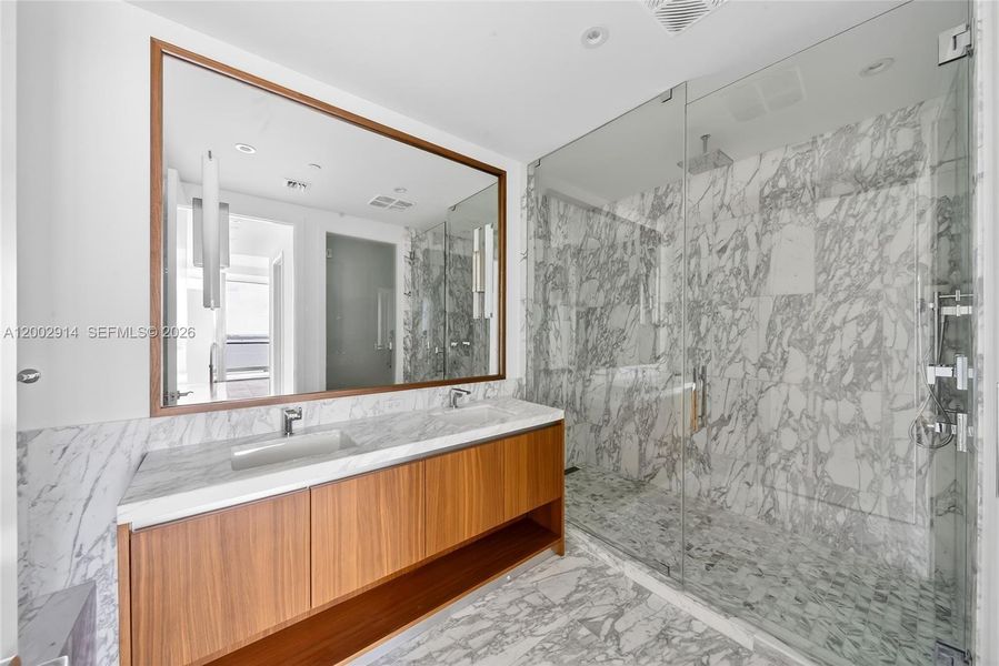 Furnished interior view inside a new home in , Miami (Image 13).