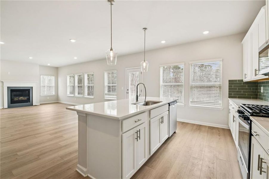 Furnished interior view inside a new home in Creekside at Oxford Park, Fairburn (Image 6). Furnished interior view inside a new home in Creekside at Oxford Park, Fairburn (Image 6).