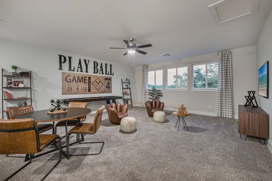 Representative furnished interior of a home built from the Bethany by Chesmar Homes in Heimer Estates at Garden Ridge, Fulshear (Image 12).