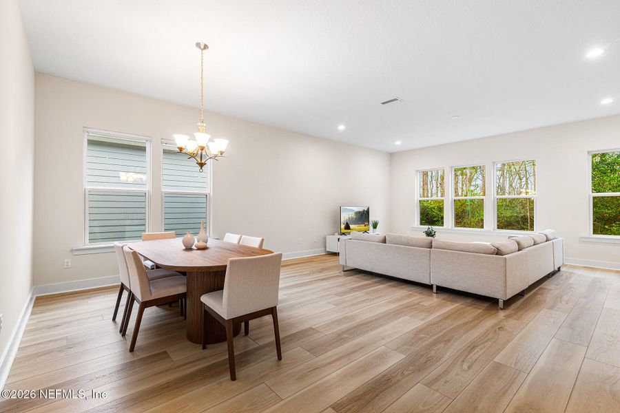 Furnished interior view inside a new home in , Jacksonville (Image 12).