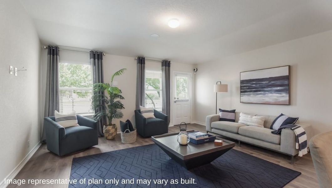 Furnished interior view inside a new home in Avenida, Converse (Image 10).