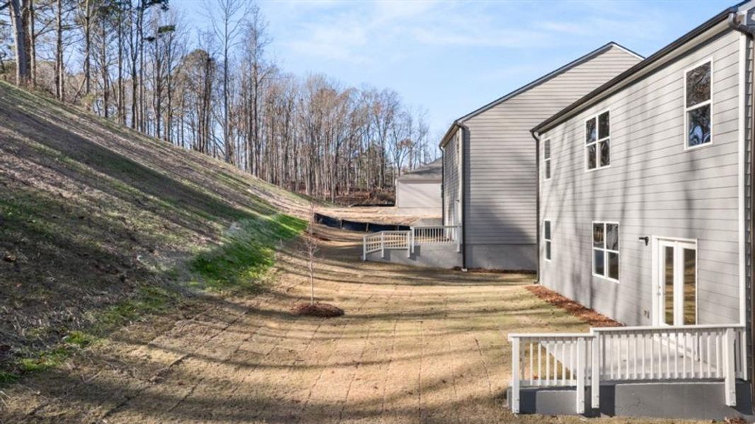 Exterior details and patio area of a home in Oconee Overlook, Gainesville (Image 23).