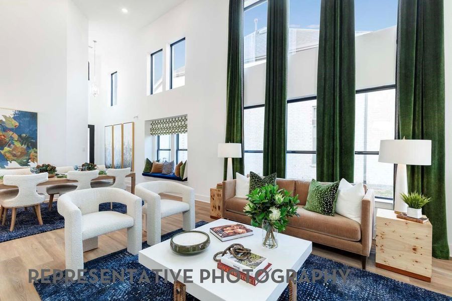 Furnished interior view inside a new home in Pomona, Manvel (Image 14).