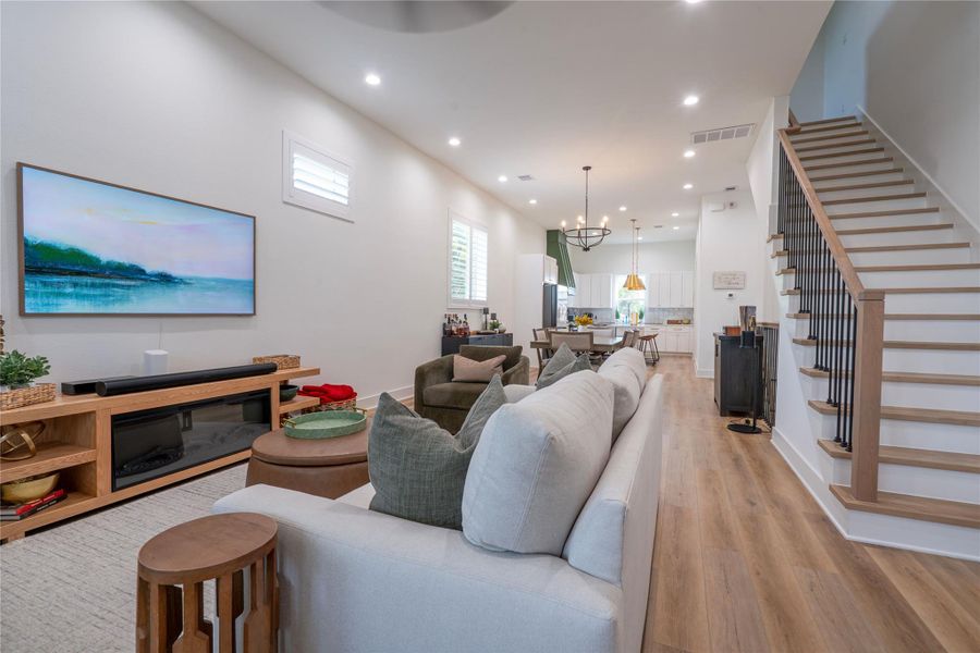 Furnished interior view inside a new home in , Houston (Image 10). Furnished interior view inside a new home in , Houston (Image 10).