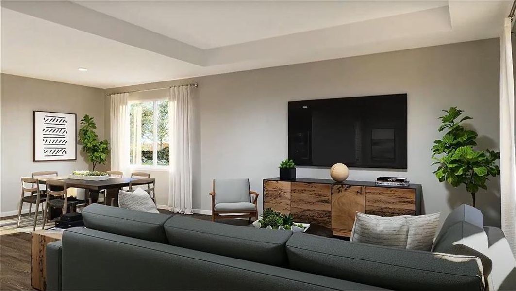 Furnished interior view inside a new home in Deer Creek, Fort Worth (Image 14).