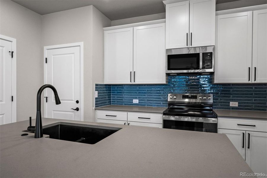 Close-up of interior finishes inside a home in Revel Crossing at Wolf Ranch – The Ascent Collection, Colorado Springs (Image 15).