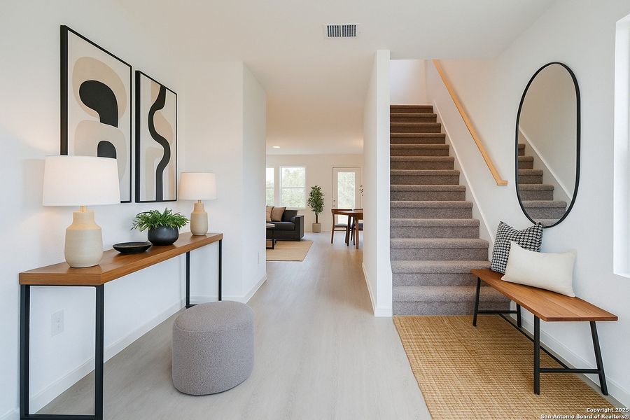 Furnished interior view inside a new home in , San Antonio (Image 4).