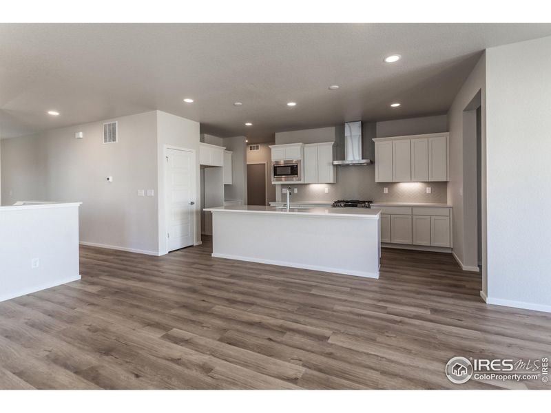 LIVING ROOM, DINING & KITCHEN