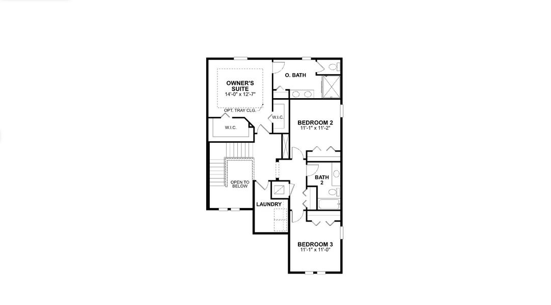 2D floor plan layout for the Innovation by M/I Homes in Southpointe, Palmetto, FL (Image 4).