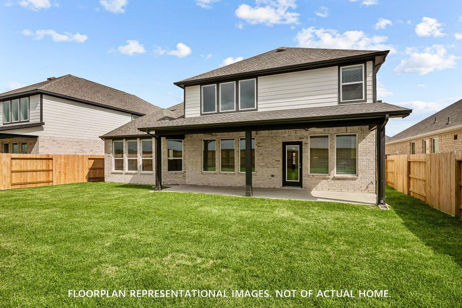 Exterior details and patio area of a home in The Oaks on 6th Street, Magnolia (Image 3).