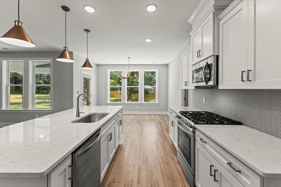 Representative furnished interior of a home built from the The Whitley by RobuckHomes in Baylee Ridge, Selma (Image 84).