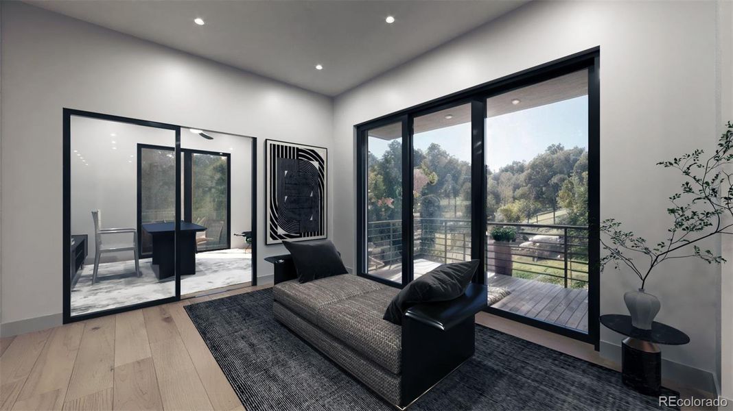 Furnished interior view inside a new home in , Evergreen (Image 6).