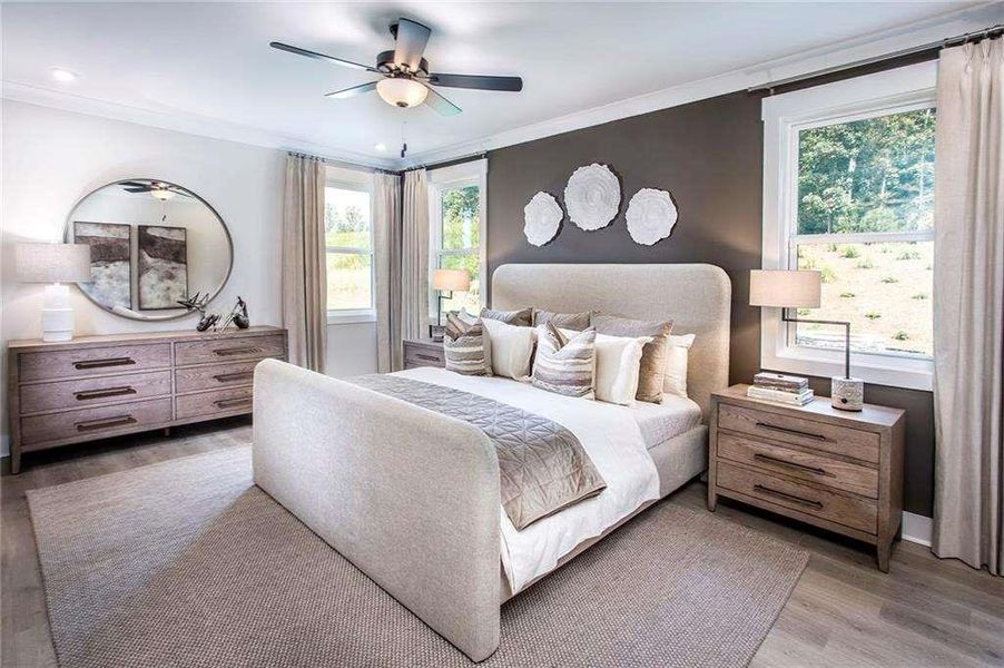 Furnished interior view inside a new home in The Paddocks at Doc Hughes, Buford (Image 18).