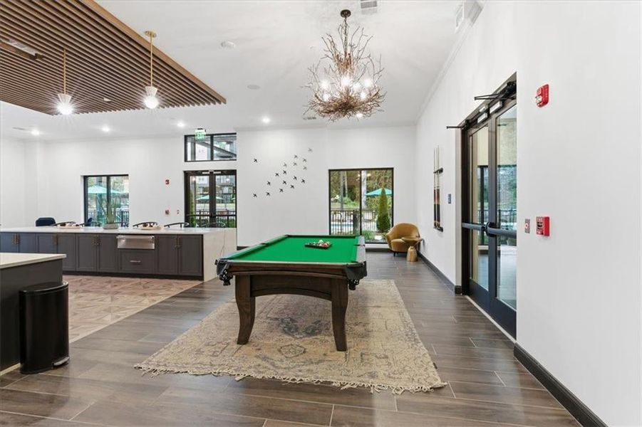 Furnished interior view inside a new home in Towns At Peachtree Corners, Peachtree Corners (Image 30).