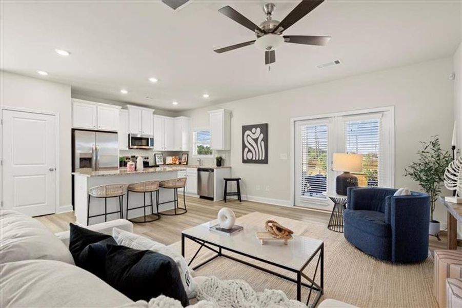 Furnished interior view inside a new home in , Dacula (Image 8). Furnished interior view inside a new home in , Dacula (Image 8).