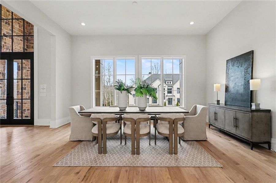 Furnished interior view inside a new home in , Alpharetta (Image 43).