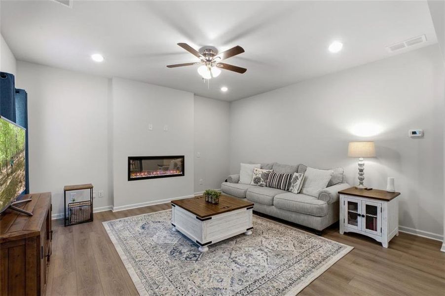 Furnished interior view inside a new home in Morgan Landing, Carrollton (Image 18). Furnished interior view inside a new home in Morgan Landing, Carrollton (Image 18).