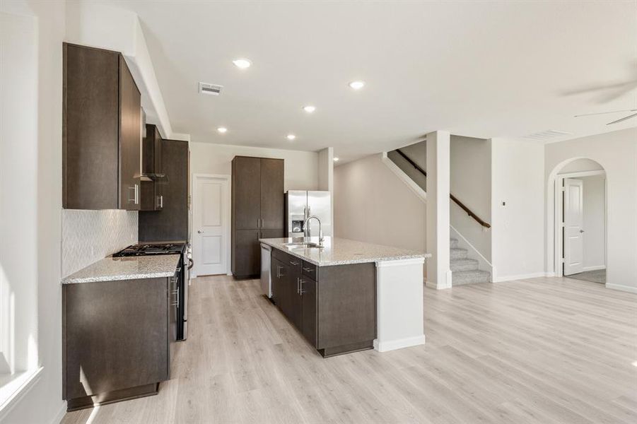 Furnished interior view inside a new home in Rolling Meadows, Lancaster (Image 8). Furnished interior view inside a new home in Rolling Meadows, Lancaster (Image 8).
