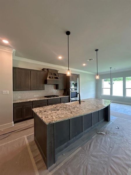In-progress construction of a new home in Grayson Ridge, Van Alstyne, TX (Image 7).
