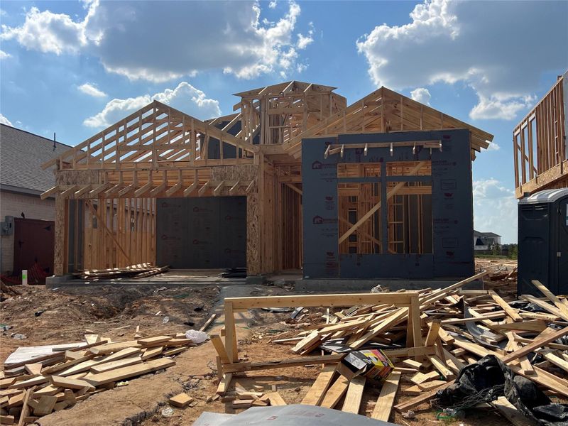 In-progress construction of a new home in , Katy, TX (Image 4).