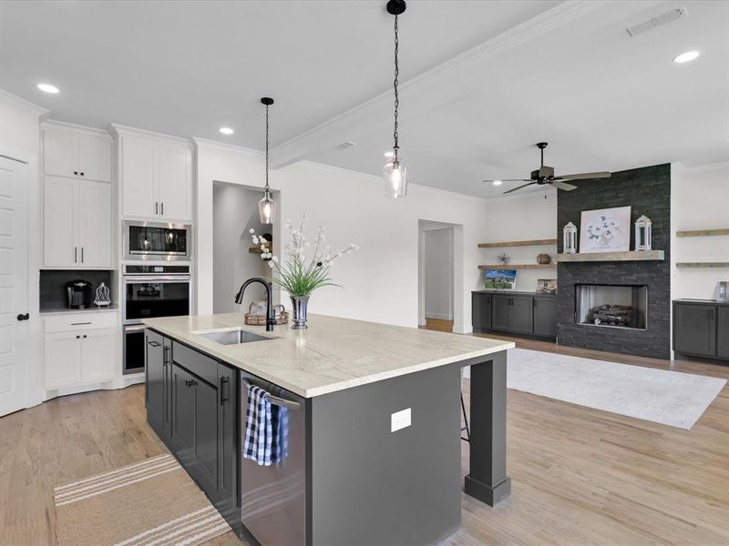Furnished interior view inside a new home in Silver Sage Farm, Weatherford (Image 18). Furnished interior view inside a new home in Silver Sage Farm, Weatherford (Image 18).
