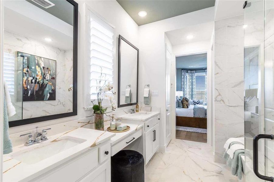 Furnished interior view inside a new home in Painted Tree, McKinney (Image 7).