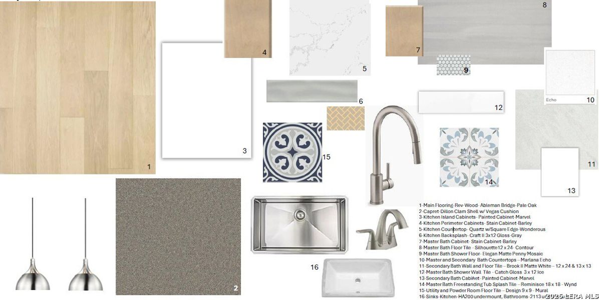 Sample of building materials used in homes in Mayfair, New Braunfels (Image 4).