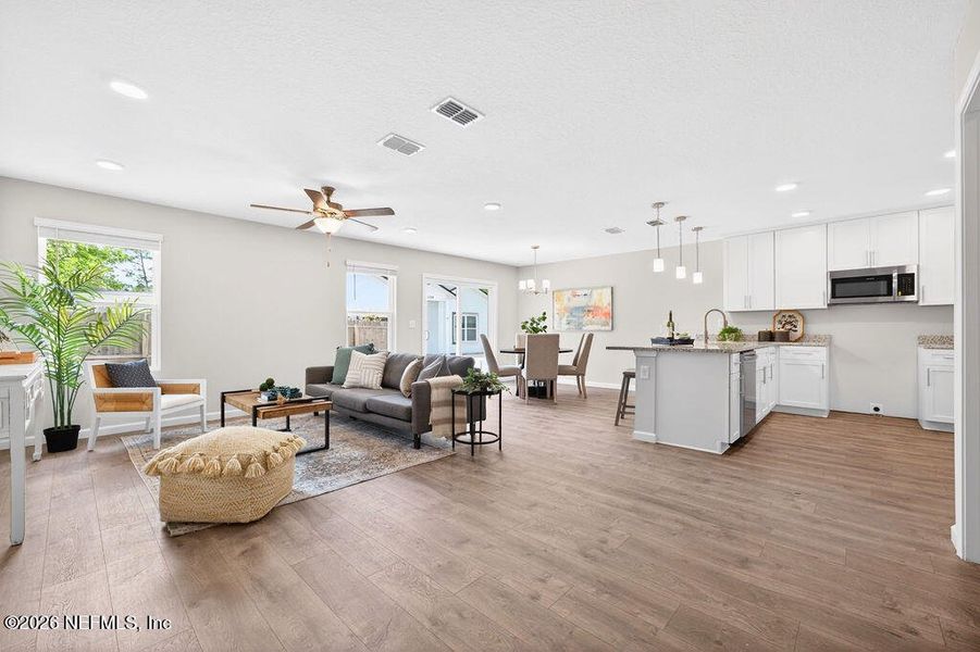 Furnished interior view inside a new home in , Jacksonville (Image 8).