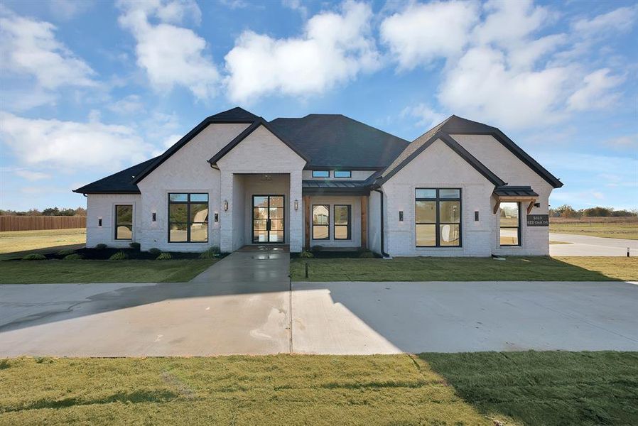 Front exterior of a new home in , Union Valley, TX, highlighting curb appeal (Image 21). Front exterior of a new home in , Union Valley, TX, highlighting curb appeal (Image 21).