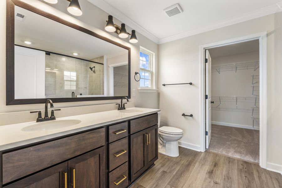 Furnished interior view inside a new home in Cottages at Lake Emory, Inman (Image 9). Furnished interior view inside a new home in Cottages at Lake Emory, Inman (Image 9).