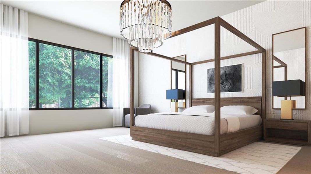 Furnished interior view inside a new home in , Alpharetta (Image 24).